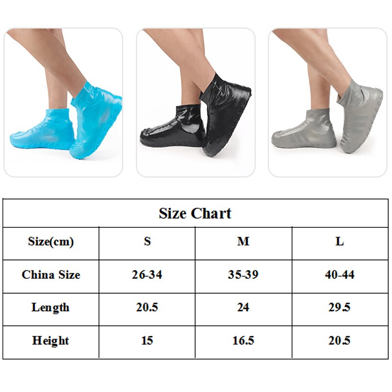 Recyclable Silicone Overshoes Reusable Waterproof Grandado