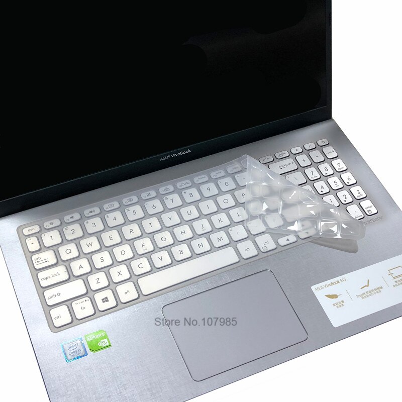 Silicone Keyboard Cover Skin Protector For ASUS VivoBook 15 F515J F515JA F515JP F515EA F515EP F515 JA X515JF X515 MA 15.6 inch: Clear