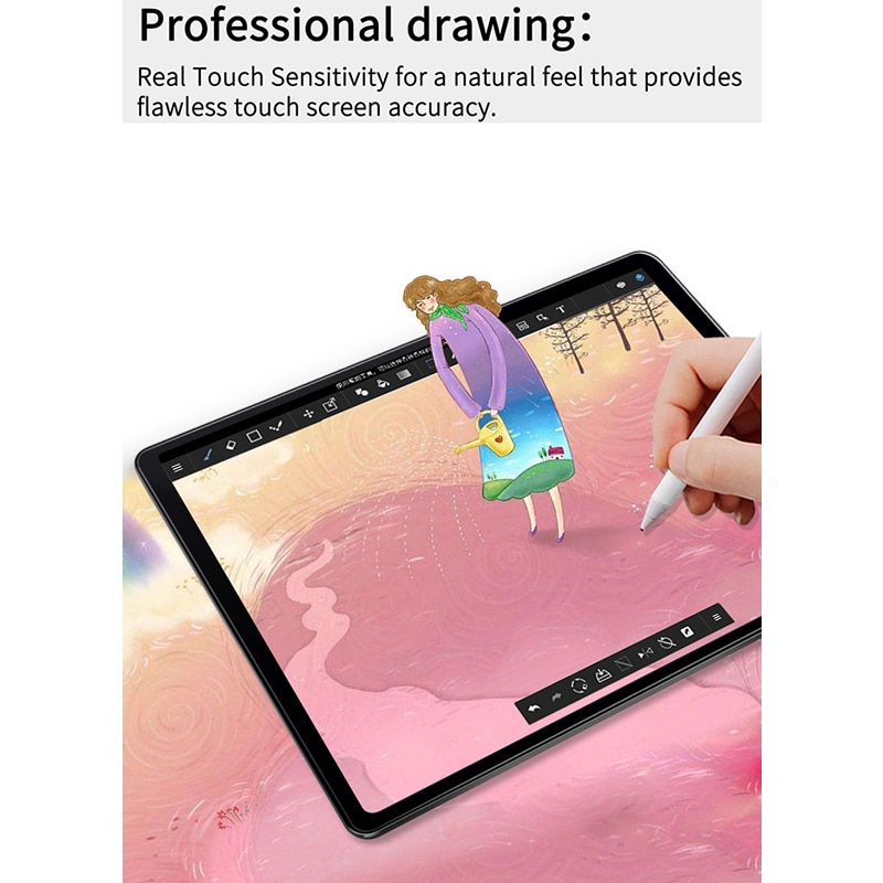 Drawing/Writing Paper Like Screen Protector for iPad Pro 10.5 11 12.9 Protective Screen Cover for Apple iPad Air 10.9 9.7