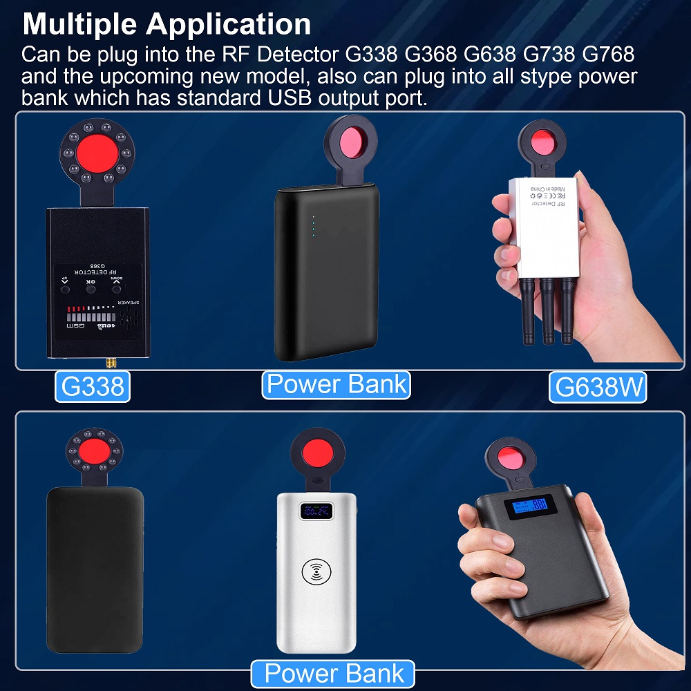 Détecteur de Signal RF sans fil, Bug GSM GPS, Mini caméra, balayage IR, veille AI, détection automatique G638W