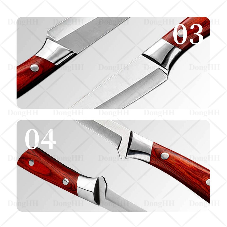 Butcher Knife Set Kitchen Knives Set Chef Knife Forged Meat Cleaver For Meat Vegetable Fruits Cutter Slicer