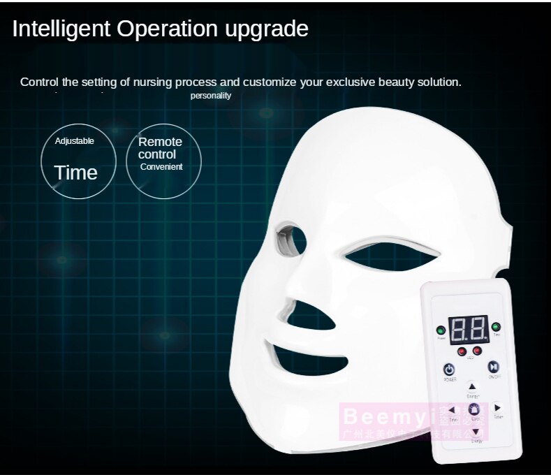 7 farbe LED Licht Haut Verjüngung Maske Akne Beseitigung Elektronische Maske Bleichen Heimgebrauch Schönheit Geräte