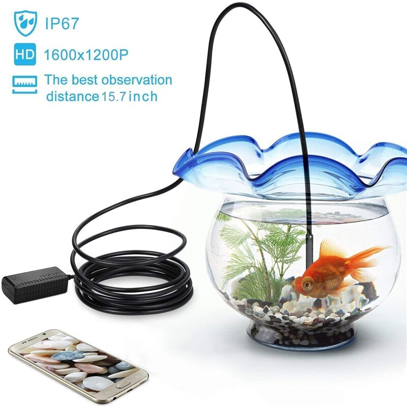 Depstech Draadloze Endoscoop 2MP Wifi Borescope Inspectie IP67 Waterdichte 1080P 30fps Hd Snake Camera Voor Android Ios Telefoon