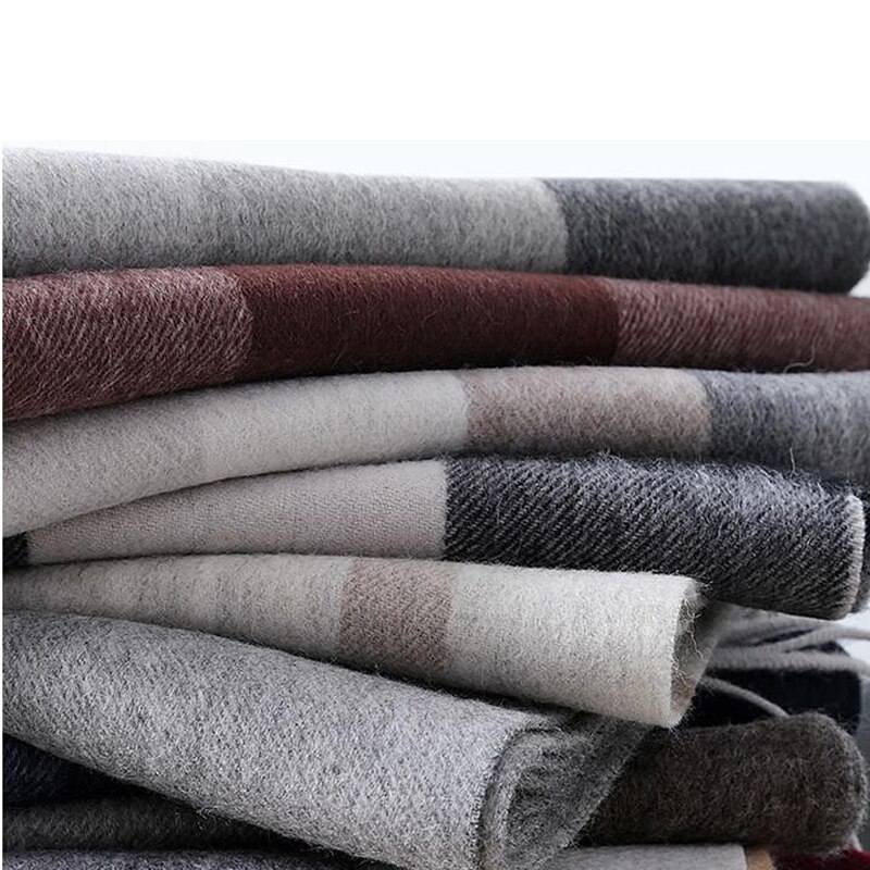 Winter Scarf Men Wool Warm Scarfs Men Scarves Men Winter Wools Thick Long Scarf
