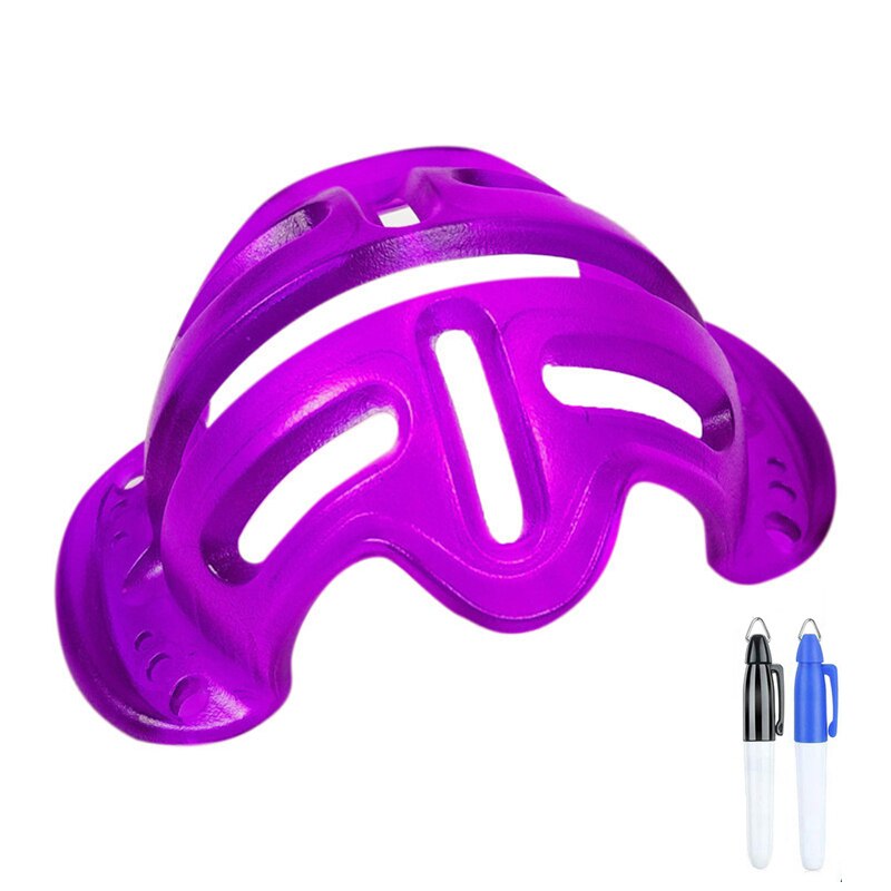 Precision Golf Ball Alignment Identification Tool Putt Positioning Ball Marker YA88: Purple