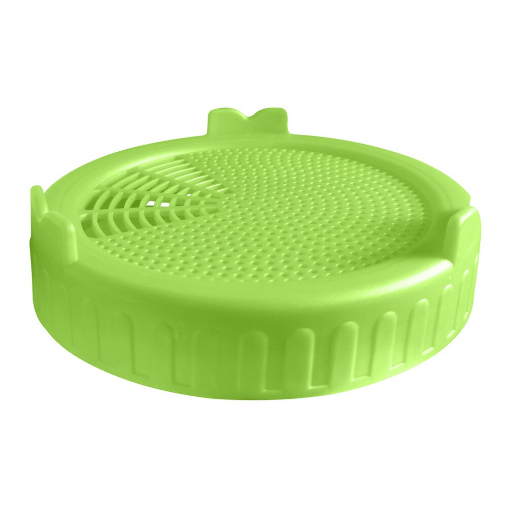 Sprouting Lid Food Grade Mesh Sprout Cover Kit Seed Growing Germination Vegetable Silicone Sealing Ring Lid For Mason Jar: Green