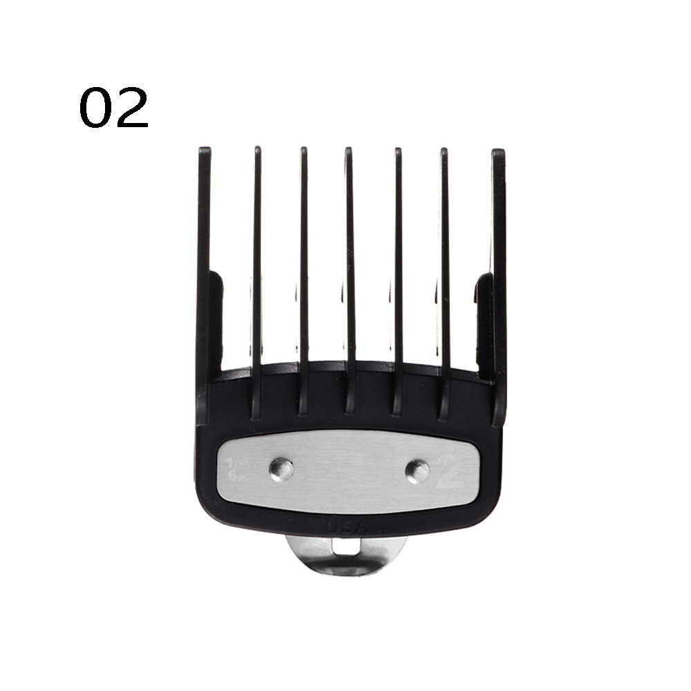 Cortapelos de para hombres, peine guía de corte, accesorio de 3-25mm, herramientas de peluquería universales profesionales, 10 piezas: 02