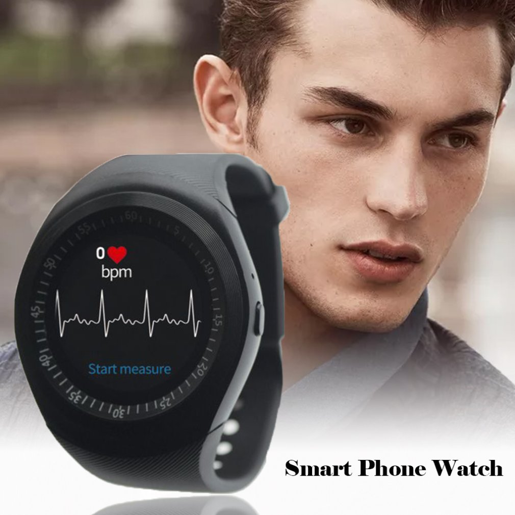 Smart Horloge Mannen Sim Android Ronde Telefoon Bericht Tips Y1X Smartwatch Zitten Tips Remote Smartwatch Sport Horloge