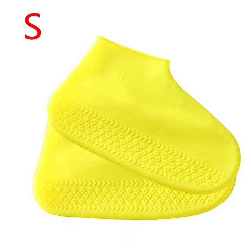 Silikon Material unisex Schuhe Beschützer wasserdicht Schuh Startseite Regen Schuh Abdeckungen Regen Stiefel draussen regnerisch Tag Fuß Startseite: Orange