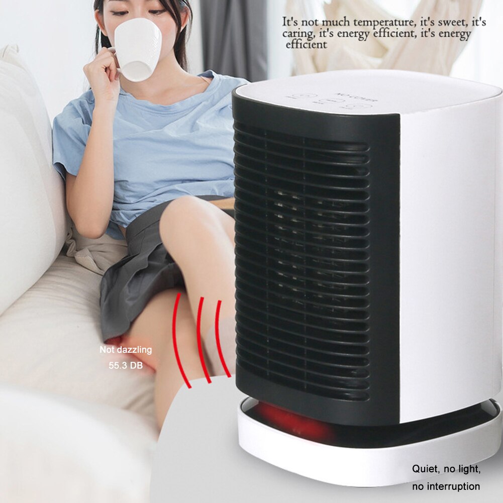 3 Speed Portable Mini Fan Heater Automatic Swing Warm Air Blower for Office Air Heater Powerful Fast Heater Fan Stove