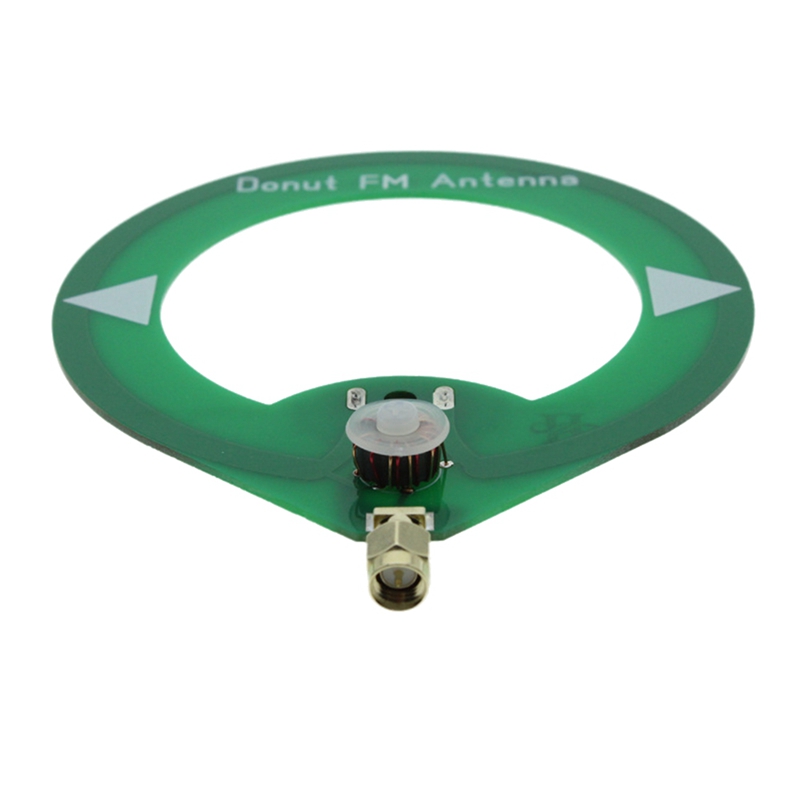 Donut FM Antenna 75M-135Mhz FM Antenna SMA Male Interface Mini Loop Antenna