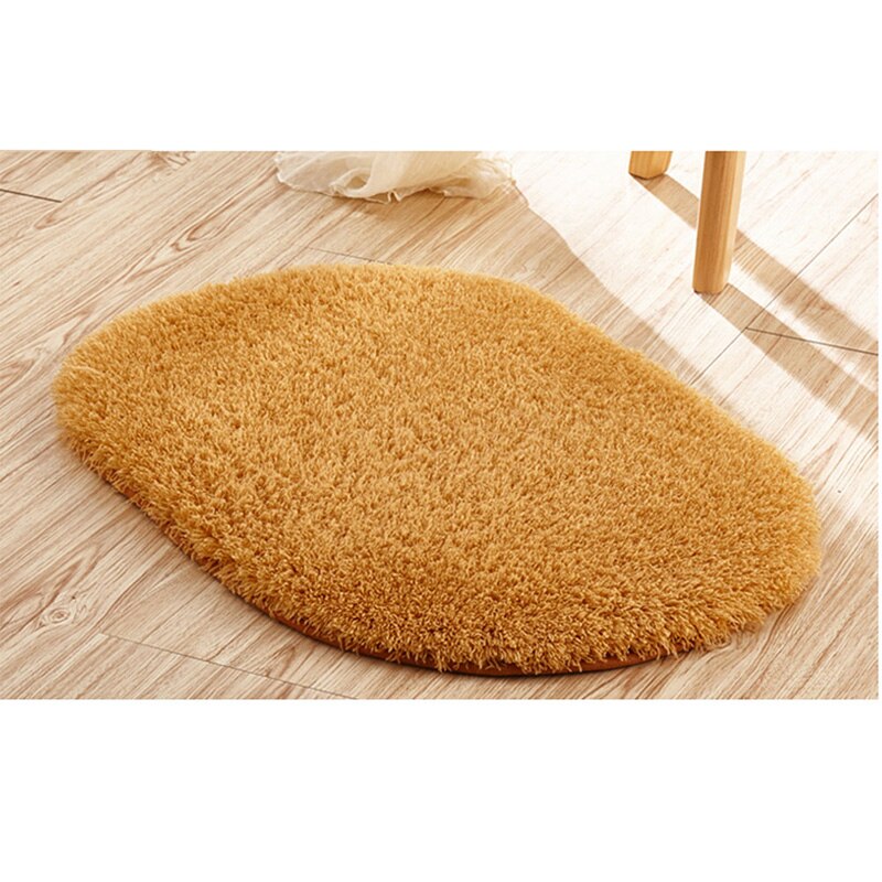 absorbant doux chambre salle de bain sol antidérapant porte tapis de bain tapis de douche 30*50cm: Khaki