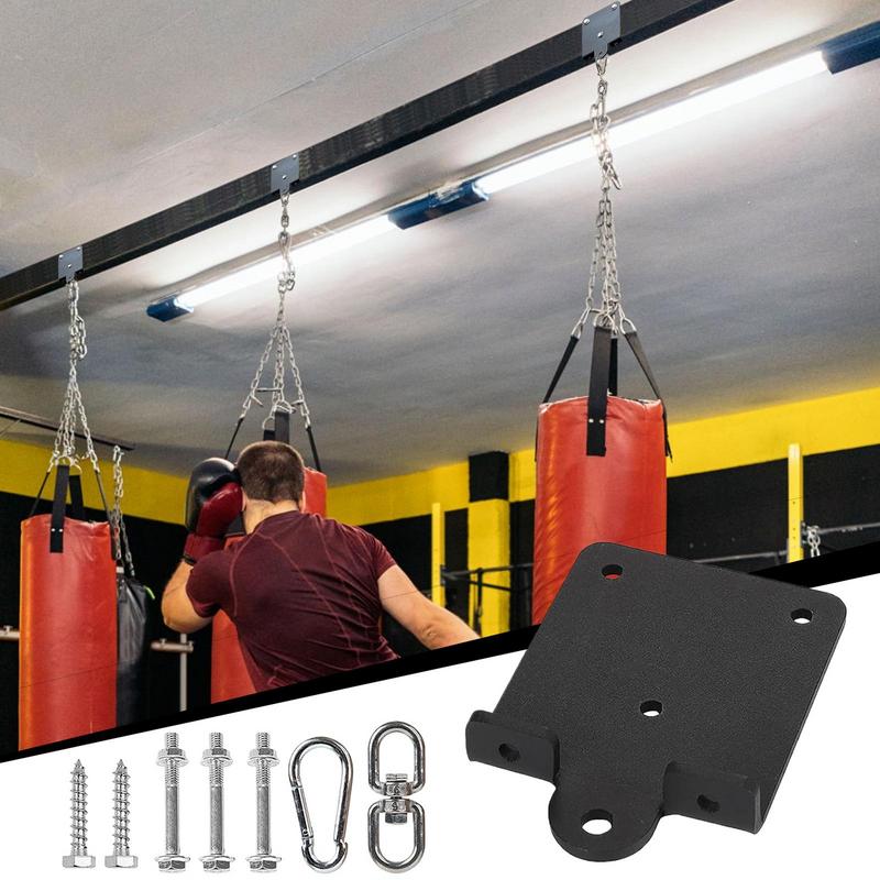Colgador de bolsa de boxeo de boxeo pesado, soporte montado en la pared, colgador de bolsa de boxeo para bolsa pesada, trapecio de columpio de gimnasio