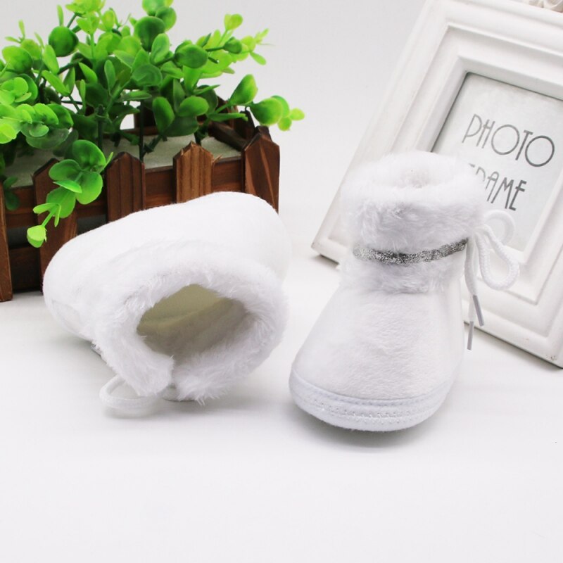 Lente Winter Baby Laarzen Zachte Pluche Bal Laarsjes voor Baby meisjes Anti Slip Sneeuw Boot Winter Keep Warm Leuke Crib schoenen