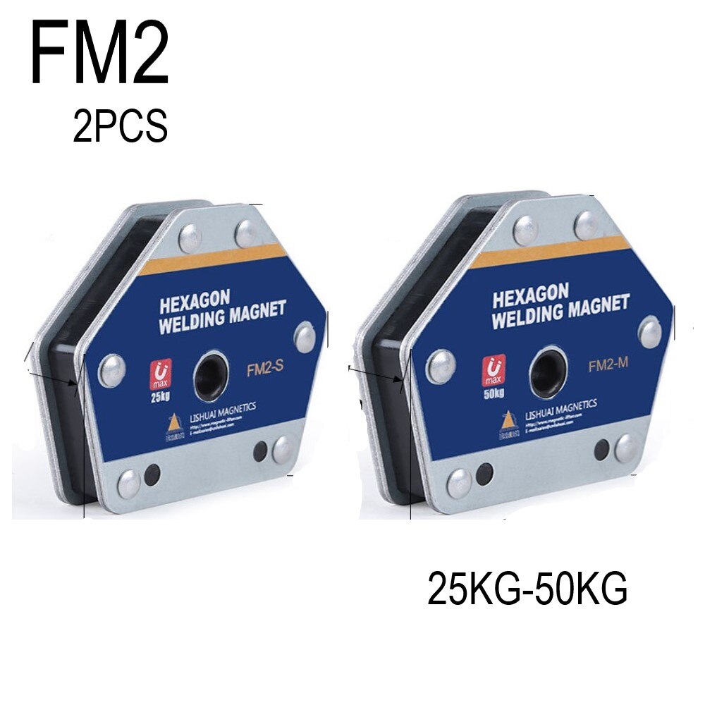 2pcs Switchable Arrow Welding Magnet On/Off Switch Arrow Magnetic Welding Holder Fixer Positioner Auxiliary Locator Tool FM1-4: FM2 25-50KG