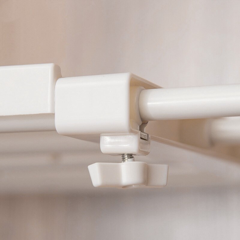 Retractable Closet Organizer Shelf Adjustable Kitchen Cabinet Storage Holder Cupboard Rack Wardrobe Organizer Bathroom Shelf