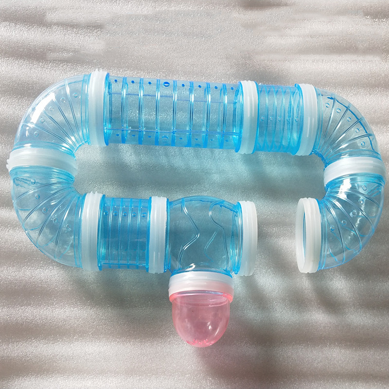 Acrylic Hamster External Pipe Toy U Type I Straight Pipe T Type Pipe Small Pet House External DIY Tunnel: Style F