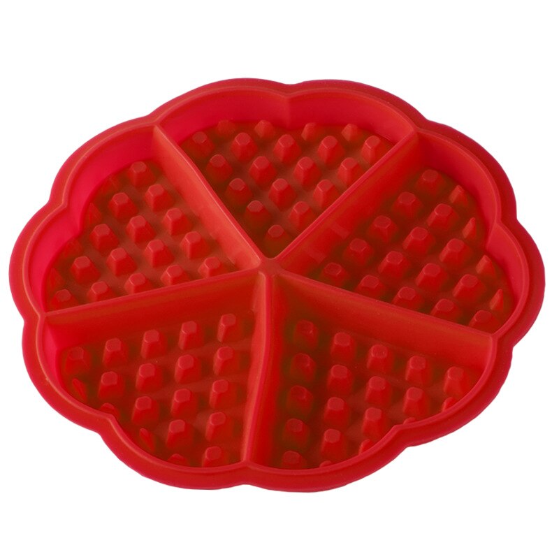 Verdickt 5-Stück Herz-Förmigen Silikon Waffel bilden Backofen Mikrowelle Cookie Cutter Haushalt Kuchen Backform DIY: 4
