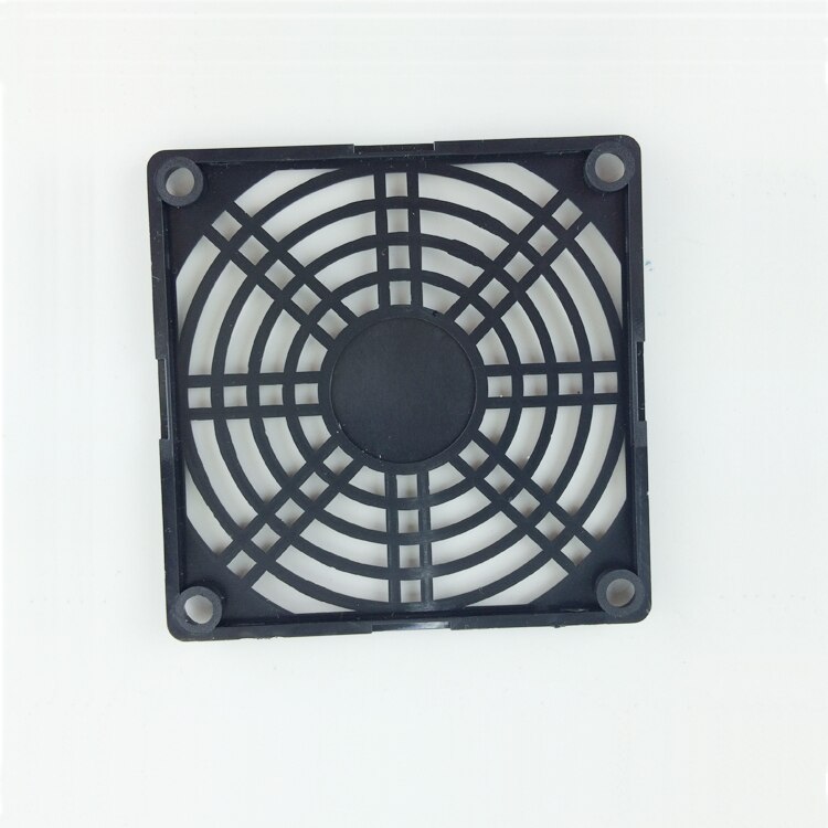 Plastik sort 80 *80mm aksial ventilator luftfilter dæksel tre i en slip-over dragt til 8cm serier ventilator