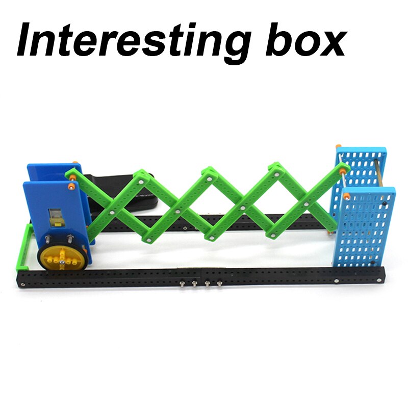 Electric retractable door electric remote control technology small invention toy manual class work supplies DIY