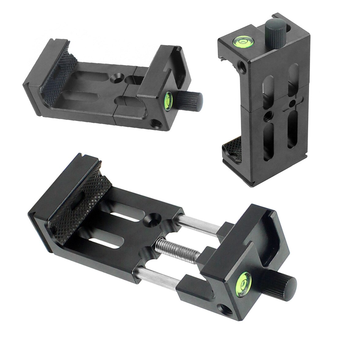 BGNing 360 Degree Panorama Ball Head Tripod Camera Mount Stand Phone Holder Clip XJ-8 Flashlight Microphone With Spirit Level