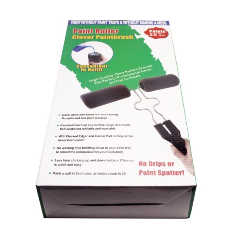 ABSF Speed Painter Double Sided Paint Roller Brush Painting Brushes Cylindrical Corner Painting Home Improvement Tools Speed Pai