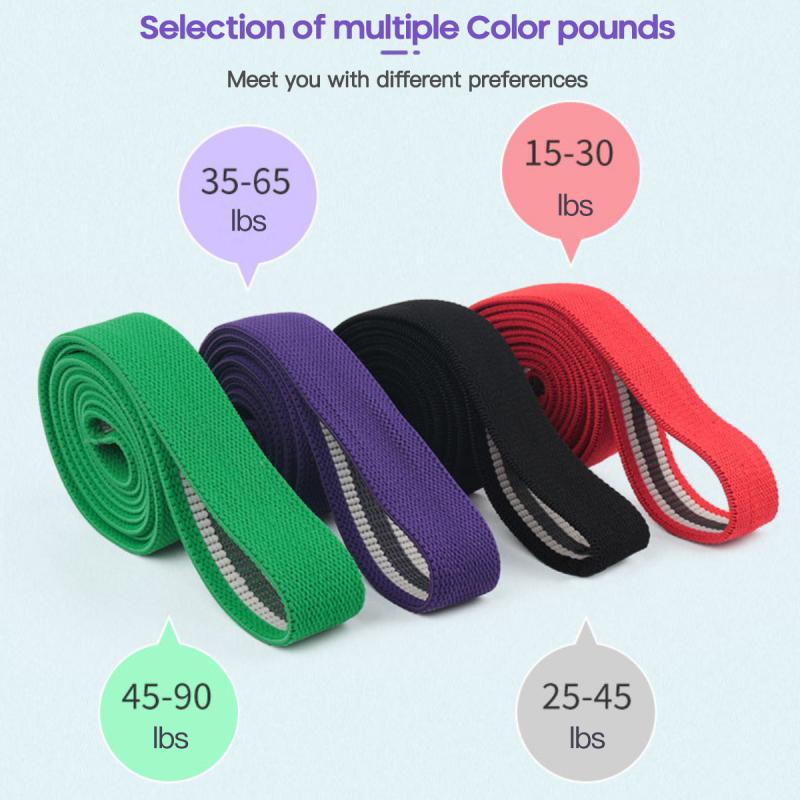 Unisex Resistance Bands Exercise Elastic Band Workout Ruber Loop Strength Pilates Fitness Equipment Training Expander