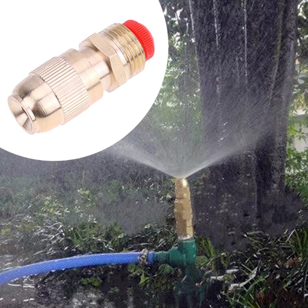 1/2Inch Water Sproeikop Tuin Sprinkler Accessoires Verstelbare Waterstroom Messing Spray Misting Mondstuk Tuin Besproeien Tool