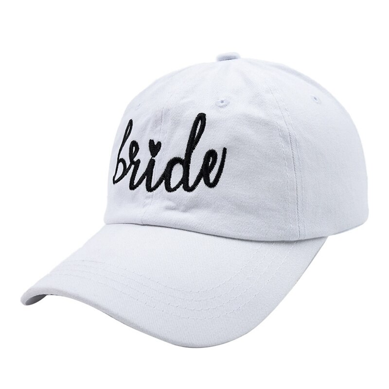 Wzcx Geborduurde Letters Babe Bruid Baseball Cap Zomer Verstelbare Party Effen Kleur Unisex Zon Bescherming Snapback Vader Hoed