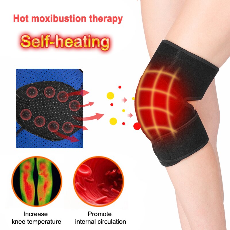 Toermalijn Gezondheidszorg Zelf Verwarming Kniebeschermers Ver Infrarood Knie Ondersteuning Neopreen Magnetische Knie Brace Voor Artritis Pijn