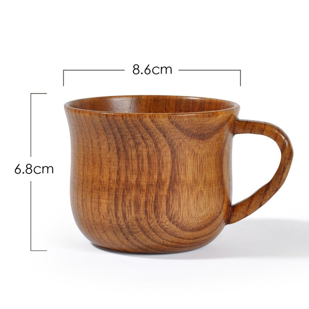Tazas de bambú para beber café, cerveza, taza de té de viaje, botella de agua para el hogar hecha a mano,: 175ml
