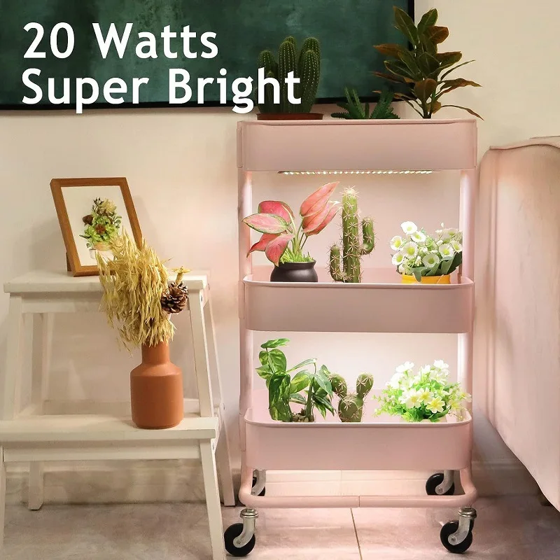 LED Grow Panel Lamp 20W Volledig Spectrum 135-570 Kralen LED Ultradunne Board Dimbare Timer Kast Groeilamp voor Kamerplanten