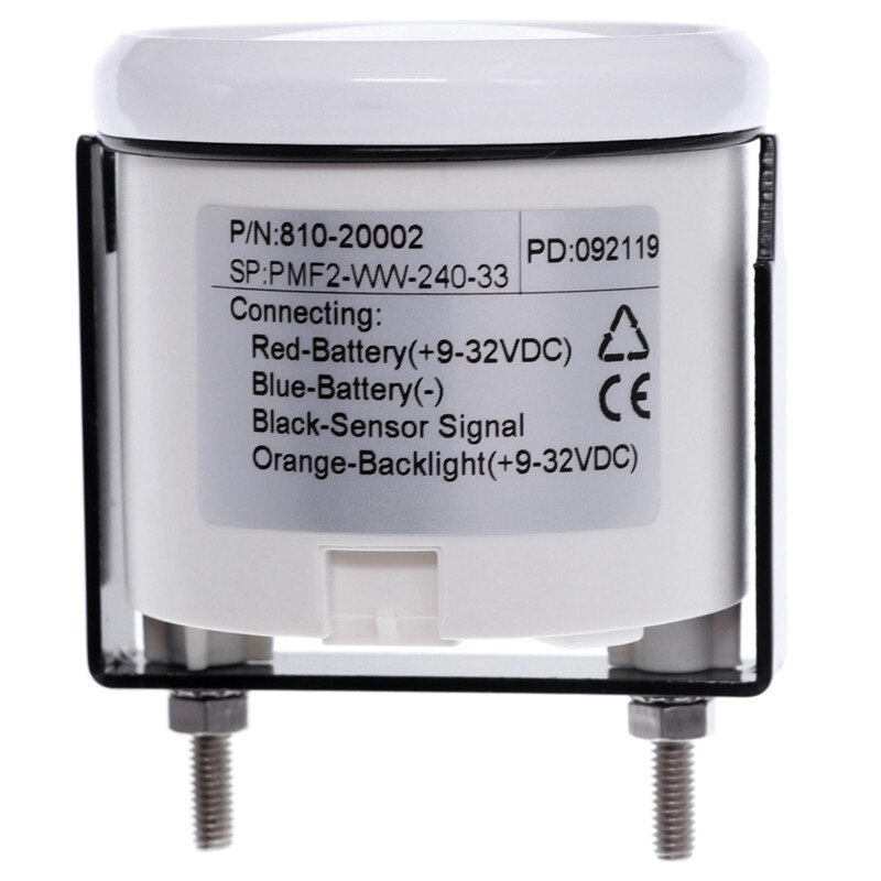 Universal 52MM Waterproof Pointer Fuel Level Gauge meter for Car Truck Yacht Boat Fuel oil Gauges red tank indicator 12V 24V