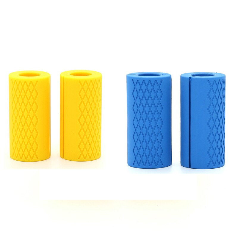 1 mancuernas gruesas, agarres de mancuerna, tirador de barra, soporte de levantamiento de pesas, almohadilla protectora antideslizante de silicona para la construcción del cuerpo