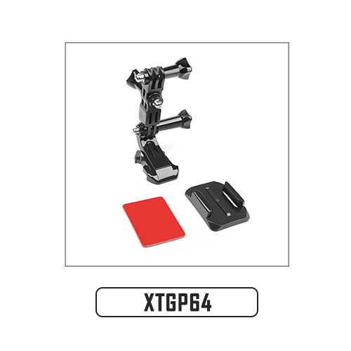 SHOOT Action Camera Accessories Set For GoPro Hero 8 7 5 4 Xiaomi Yi 4K SJCAM SJ4000 H9 Chest Strap Base Mount Go Pro Helmet Kit: XTGP64