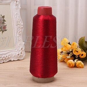 Gold Silber Farbe Linie Computer Kreuz-stich Garn Gewebt Stickerei Linie Stickerei Gewinde linie textil metallisch: 5