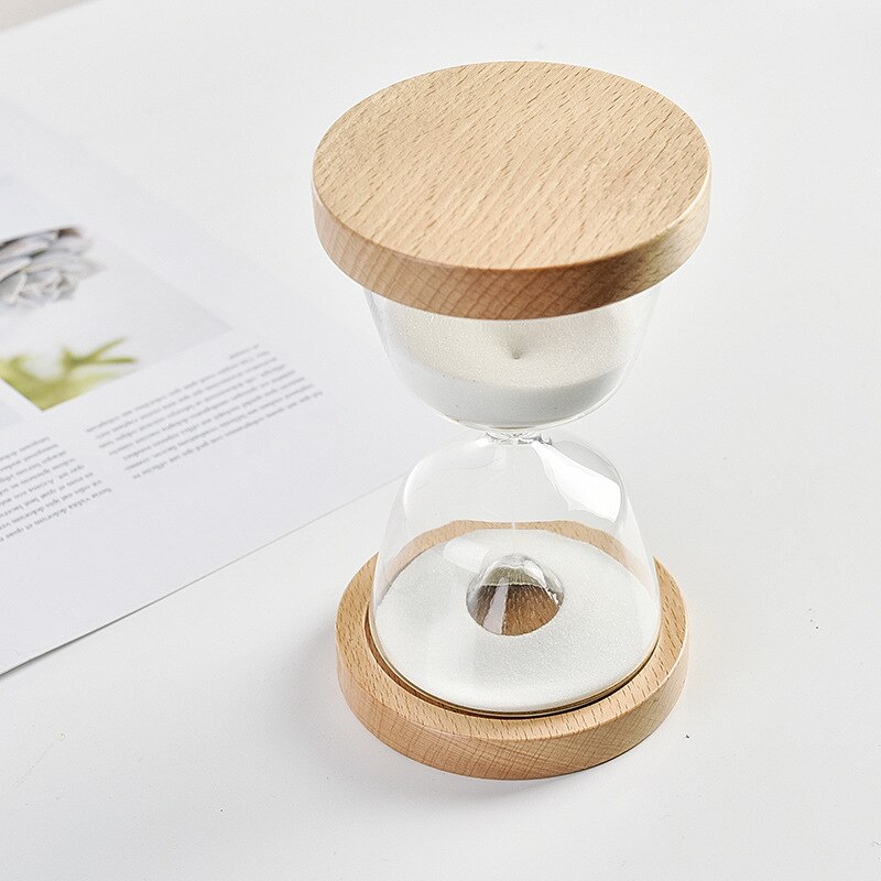 Sablier en bois et verre, 15 Minutes, horloge de sable, Style nordique, beau, , ornement de bureau, maison, pour enfants, minuterie de sable