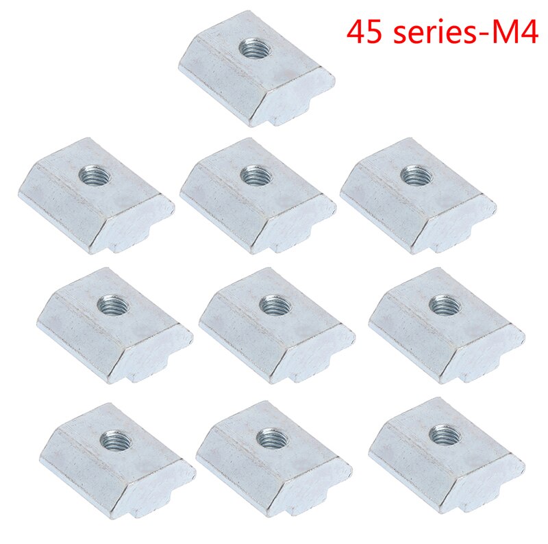 10 stk / sæt t glidende hammermøtrik blok firkantede møtrikker  m4/m5/m6 møtrik 20/30/40/45 serie