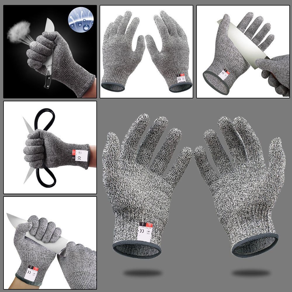 Anti cut gloves Cut resistance gloves Dowellife Cut Resistant Gloves Food Grade Level 5 Protection