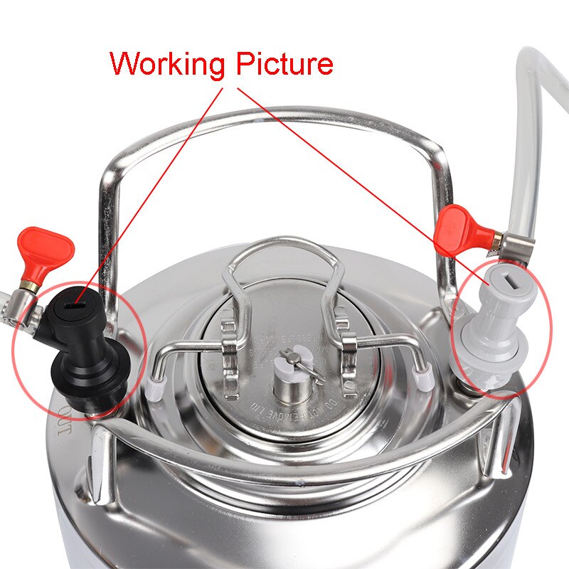 Biervat Connector Dispenser Ball Lock Vaatje Disconnect Vloeistof/Gas Connectors 1/4 ''Voor Ball Lock Vaatje