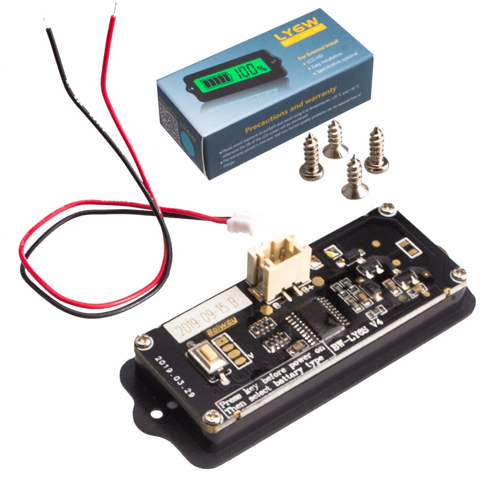 External Mounted LCD Digital Battery Capacity Indicator Tester for Lead-Acid Lithium Battery 12003091