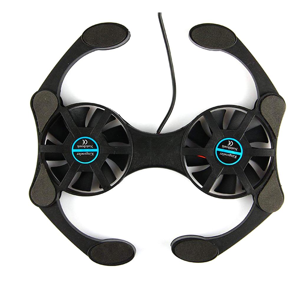 USB Mini Laptop Cooling Pad with Double Fans Mini Octopus Notebook Cooler Cooling Pad for 7-15 Inch Notebook Laptop r20