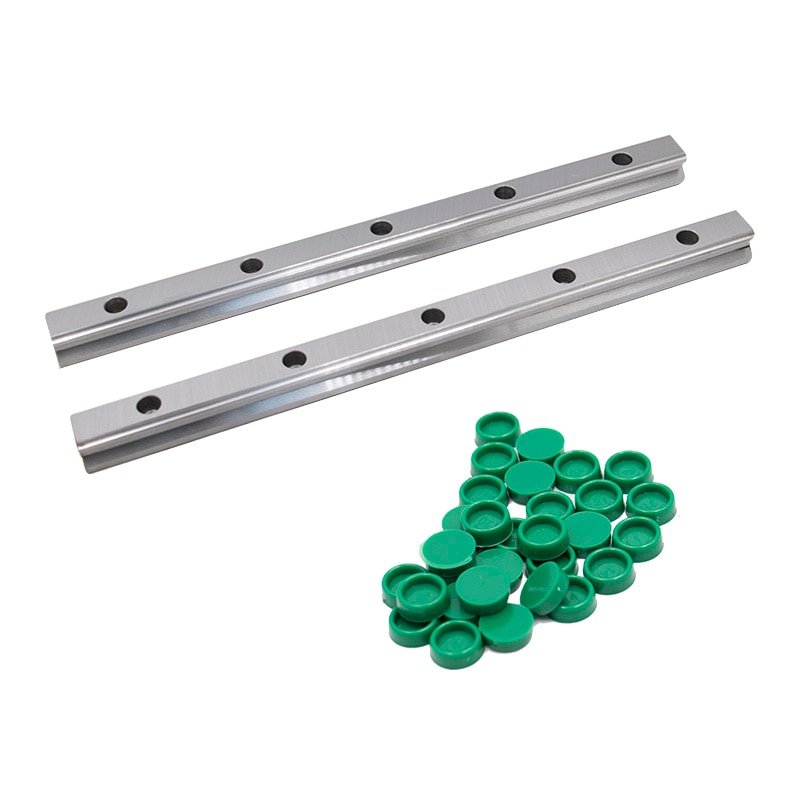 50pcs green caps plastic plug dust cover For HGR15 HGR20 HGR25 HGR30 HGR35 HGR45 HGR55 HGR65 Linear Rail Guides CNC Parts