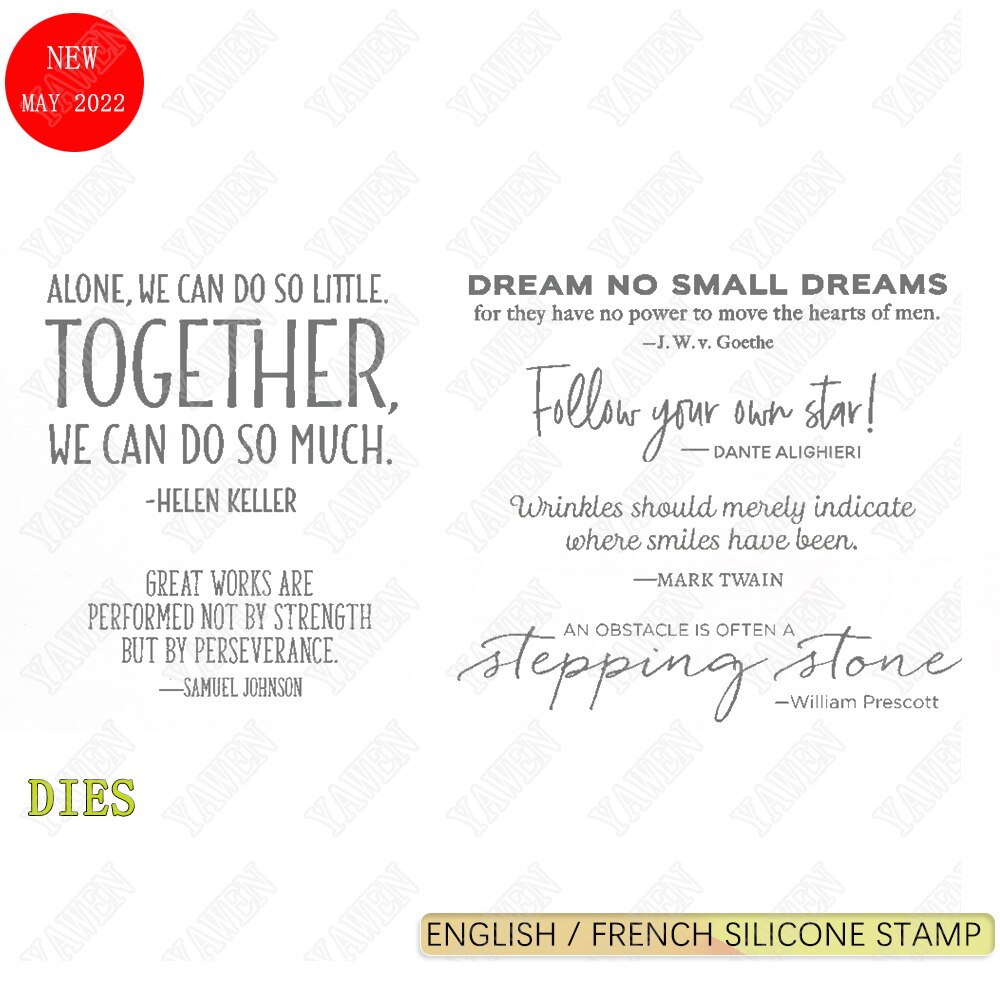 English Text Clear Stamps Scrapbooking Crafts Maker Photo Album Template Handmade Decoration 2022