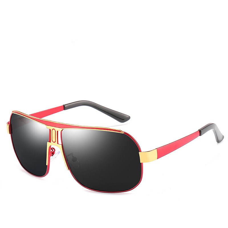 Fenchi overdimensionerede polariserede solbriller mænd  uv400 retro pilot solbriller belægning linse kørebriller til mænd kvinder: 4