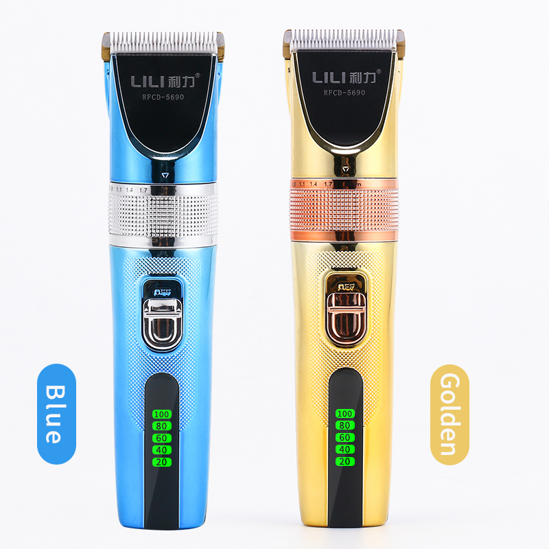 110-240V HairClipper Trimer Haircut Machine 2200mA Li-on battery Electric Hair clipper comb LCD Display
