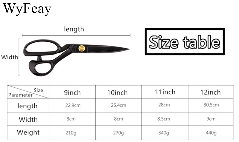 High Carbon Steel Tailor Scissors Gadget Cuts Straight Guided Sewing Craft Tailor's Sewing Scissors fabric scissors
