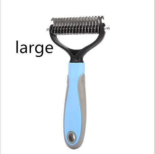 Perro de eliminación de pelo peine pelo de gato cepillo aseo herramientas Clipper pelo perro gato cepillado de pelo peine para cachorro pequeño suministros para perros mascota: 4