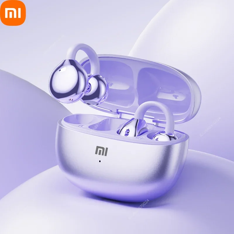 Auricolari Bluetooth con clip auricolari Xiaomi Cuffie wireless a orecchio aperto a conduzione ossea di alta qualità alla moda per prestazioni sportive: Grigio