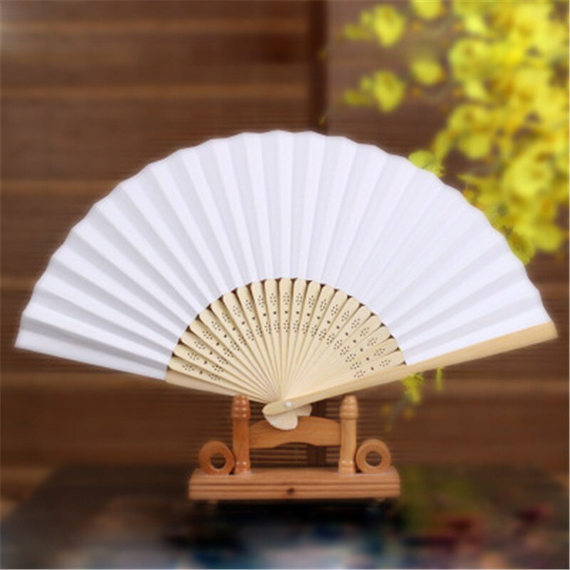 DIY Hand Papier Fans Pocket Vouwen Bamboo Fan Verjaardagsfeestje Bruiloft DIY Home Decoratie